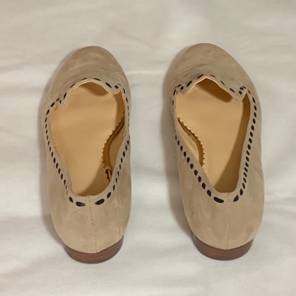 Crown & Ivy flats tan with black accents. Like new - Picture 2 of 6